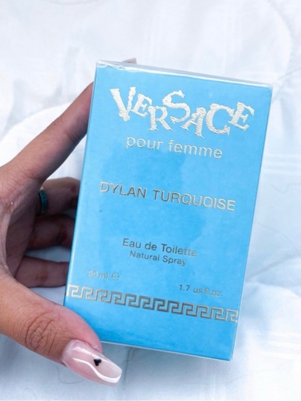 Versace Dylan Turquoise Aqua & Gold Perfume Bottle
